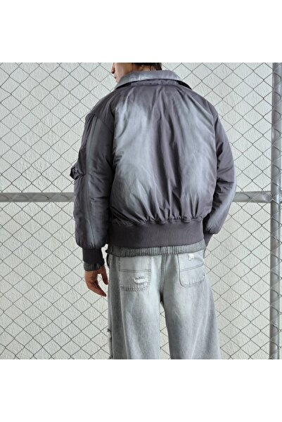 Hazhers Men's Double Color Bomber Winter Jacket