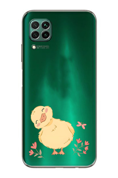 Elorakılıf Huawei P40 Lite Uyumlu Baskılı Yumuşak Silikon Şeffaf Telefon Kılıfı