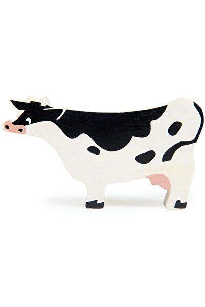 Tender Leaf Toys Figurina Vacuta, din lemn premium - Cow -
