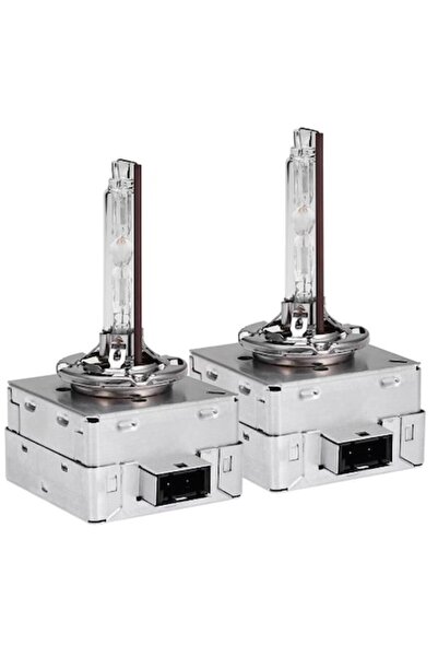 lumixauto Set de 2 becuri xenon D3S/D3R, 35W, HID, 6000K, pentru faruri auto, +300%, soclu metalic