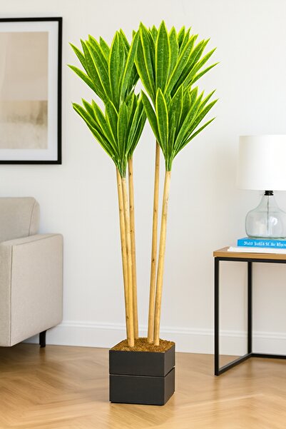 moysahsap party&ahşap Doğal Görünümlü 140 cm Yapay Kılıç Bitkisi – 5 Bambu Gö...