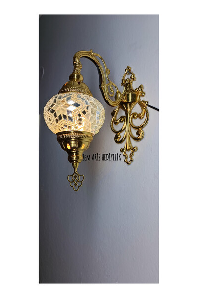 ZEM ARİS HEDİYELİK Gold Color Handmade Sconce
