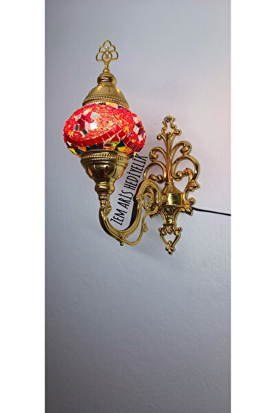 ZEM ARİS HEDİYELİK Gold Color Handmade Sconce