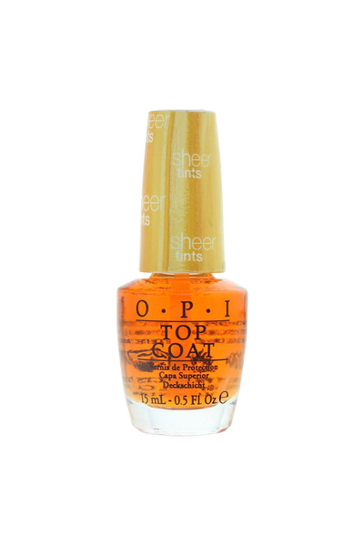 OPI Top Coat Nail Polish I'm Never Amberrassed 15 ml