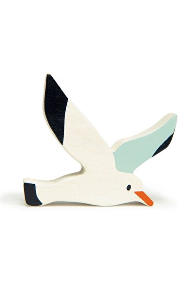 Tender Leaf Toys Figurina Pescarus, din lemn premium - Sea Gull -
