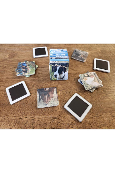 Sophia Collection Set 15 magneti metalici 5x5 cm cu poza personalizate