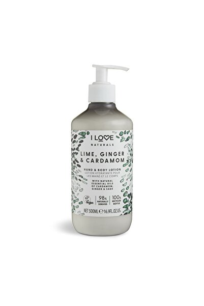 I Love Colecția Naturals, Vegană, Hidratantă, Lime, Ghimbir și Cardamom, Loți...
