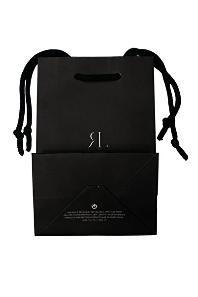 Revitalash Ψώνια, Χάρτινη τσάντα αγορών, Χαρτί, Μαύρο, Μικρό