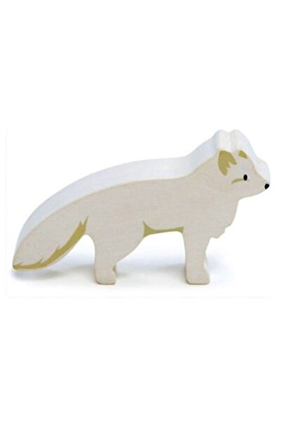 Tender Leaf Toys Figurina Vulpe polara, din lemn premium - Arctic Fox -