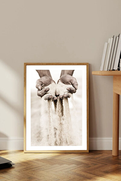 Dekorsiahome Τραπέζι σαλονιού κουζίνας με ξύλινο πλαίσιο μονοκόμματο TK1750