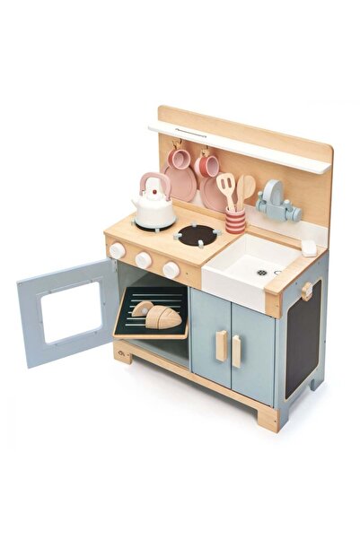 Tender Leaf Toys Bucatarie, din lemn premium - Mini Chef Home Kitchen - 16 pi...