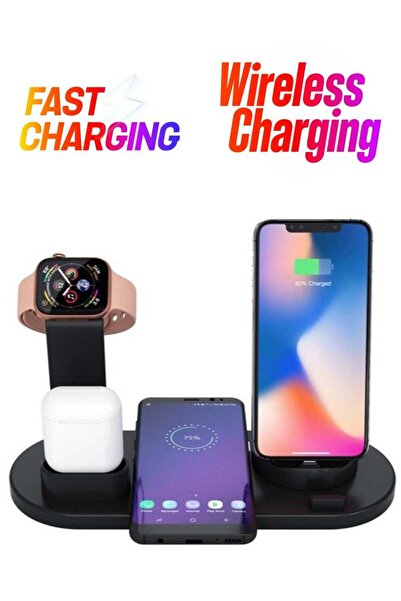 Generic 3 in 1 Multi-purpose Mobile Wireless Charging Base for Ear pods Smart...