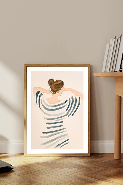 Dekorsiahome Masa dintr-o bucată cu cadru din lemn pentru sufragerie, sufrage...