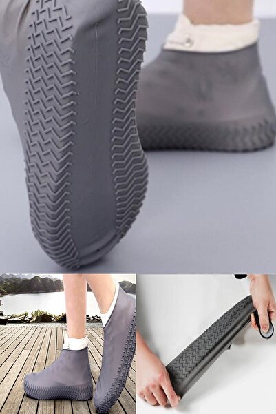 Yu Su Tools Kaymaz Taban Dayanıklı Esnek Yapı Tekrar Giyilebilir Uzun Ömür Su Geçirmez 34-39 Ayakkabı Yağmurluk