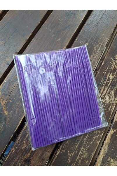 Emtory Home 50 Adet Mor Körüklü Pipet - Doğum Günü Malzemesi - Parti Malzemesi