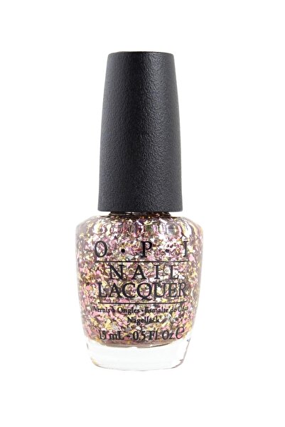 OPI Nail Lacquer Nail Polish NL M80 Gaining Mole-mentum (Rose/Gold Glitter) 15 ml