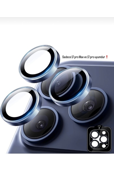 SOLİD CASE واقي عدسة الكاميرا متوافق مع آيفون 17 برو ماكس / 17 برو مع جهاز Ea...