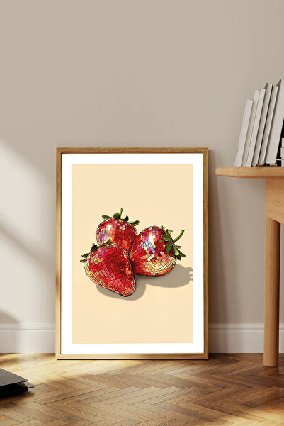 Dekorsiahome Tek Parça Ahşap Çerçeveli Oturma Odası Salon Mutfak Tablosu TK1776