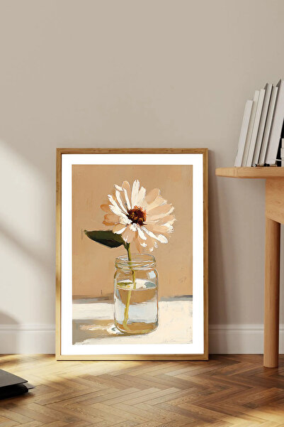 Dekorsiahome Tek Parça Ahşap Çerçeveli Oturma Odası Salon Mutfak Tablosu TK1762