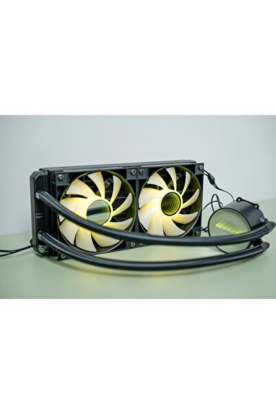 GORGONX Euryale 240 Argb Black Liquid Cooling - Dual Fan - Mirror Pump - Silent