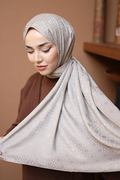 Silk Home Star Patterned Jacquard Deluxe Shawl - Neskafe