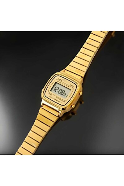 Qulothes Minimal Model Dijital Ekran Led Işıklı Kadın Kol Saati