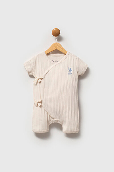 U.S. Polo Assn. U.S Polo Assn Boys' Jumpsuit Ecru Plain