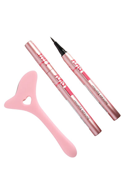 Femmelogy İnce Uçlu Siyah Eyeliner Ve Kusursuz Çizgi İçin Aparat Hediye Set