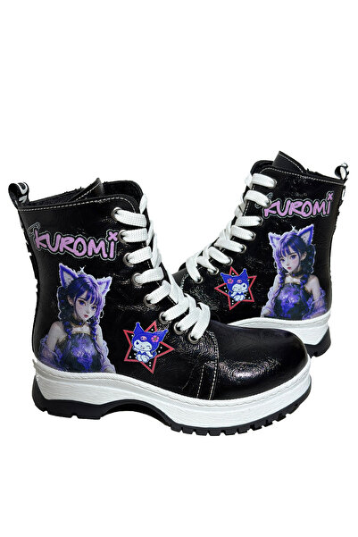 Julshen Kuromi Baskılı Kız Çocuk Bot Ayakkabı