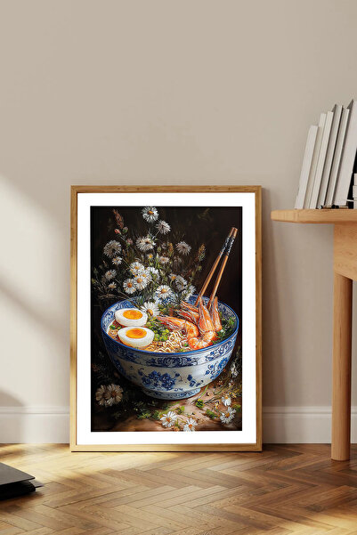 Dekorsiahome Tek Parça Ahşap Çerçeveli Oturma Odası Salon Mutfak Tablosu TK1778