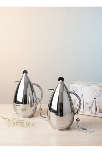 Generic High-quality stainless steel tea and coffee thermos set, new design, 1/0.7 liter size