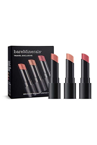 BareMinerals Travel Exclusive Set BareMinerals: Gen Nude Radiant Cocoa Cream Lipstick Infatuation 3.35 g + ...