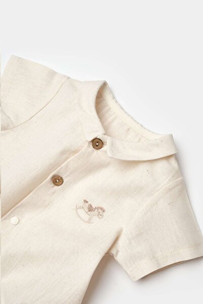 Biorganic Little Horse Shorts Jumpsuit