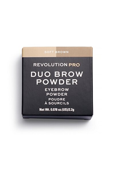 MAKEUP REVOLUTION , REVOLUTION PRO, Vegan, Eyebrow Powder, Soft Brown, 2.2 g