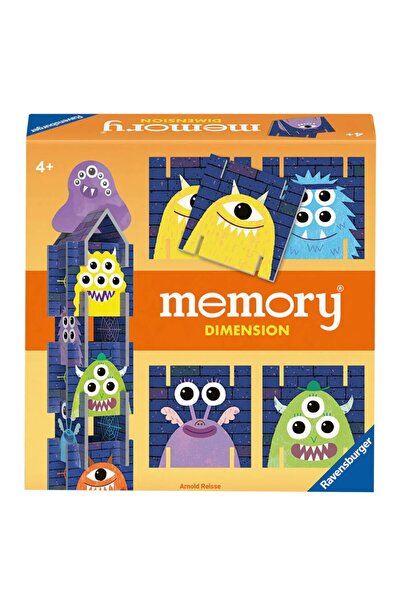 RAVENSBURGER Memory game with monsters, Memory Dimensions, for children from 4 years old, multilingual,