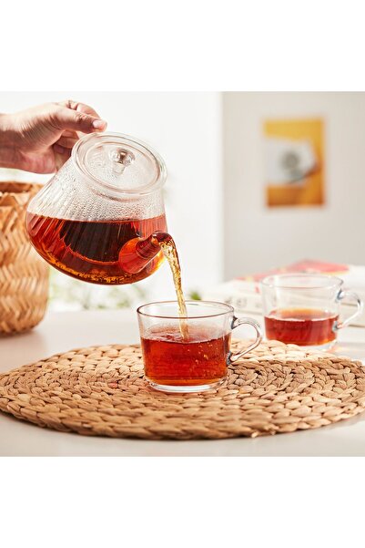 IKEA SKÄLRYTA Teapot, clear glass, 1 l