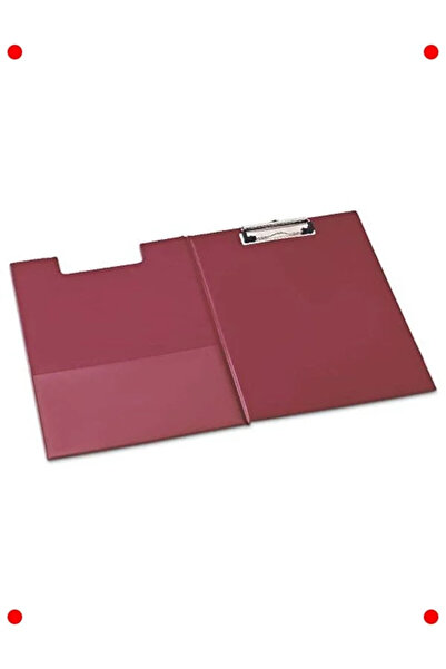 markentegra ملف سكرتارية مغلف بطبقة PVC باللون العنابي