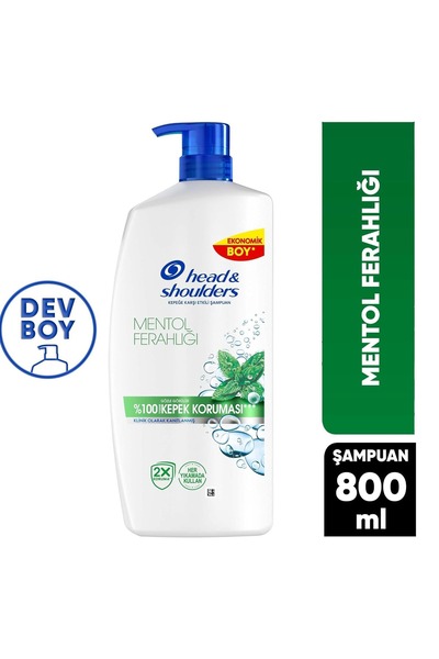 Head & Shoulders Mentol Ferahlığı Şampuan 800 Ml