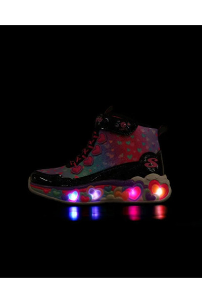 SKECHERS Eternal Heart Lights 303262L BKMT - RAPA