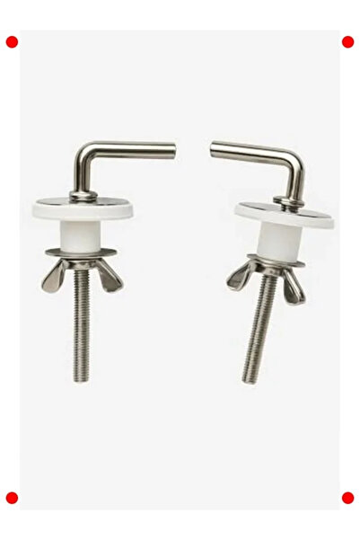markentegra Metal Toilet Seat Hinge Set - Chrome Plated