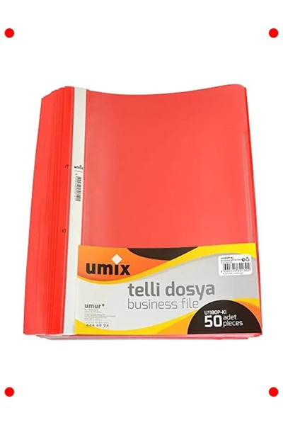 markentegra A4 Ring Binder 50 Pieces, Red