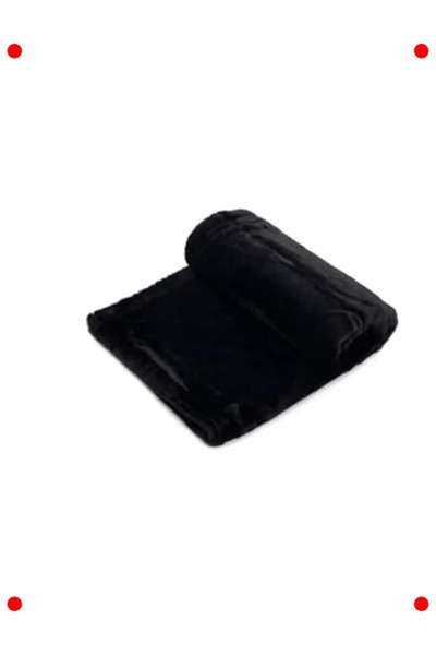 markentegra Siyah Kedi ve Köpek Battaniyesi - Küçük Boy 50x70 cm