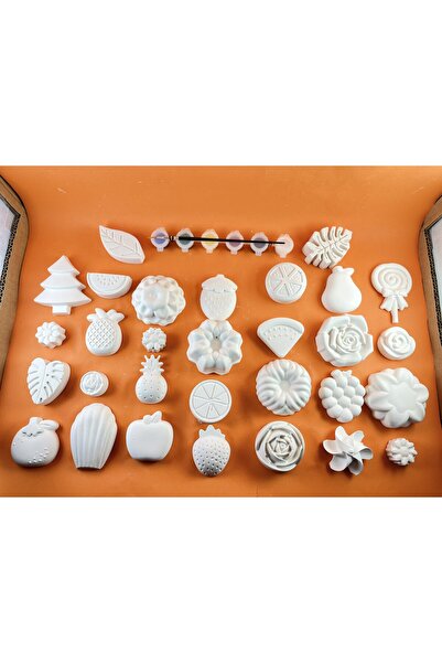 BEMİSA 30lu Meyveler Çiçekler Karışık Boyama Seti Çocuklar İçin Eğlenceli Top...