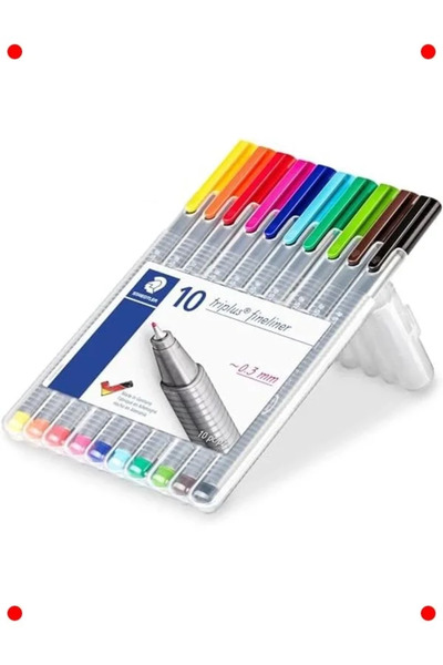 NETWORK ART Assorted Colored Fine Tip Marker Set (3 Pieces)