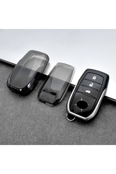 bigkey TOYOTA COROLLA ŞEFFAF FÜME KUMANDA KILIF