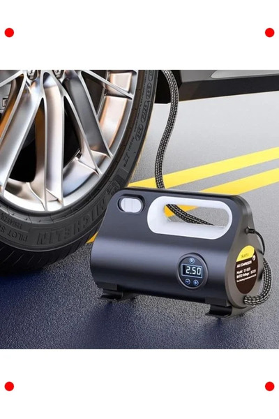 markentegra 12V Car Tire Inflator Compressor - with Led Display