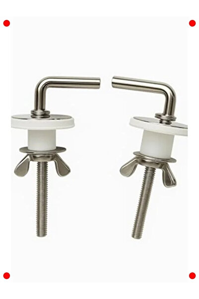 markentegra Metal Toilet Seat Hinge Set - Chrome Plated