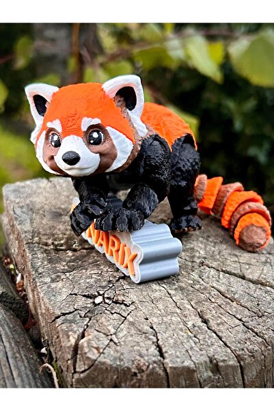pynarix Kızıl Panda Figür Oyuncak – Bakışıyla Sorgulayan 🐾🍂🌙 3D Hareketli ...