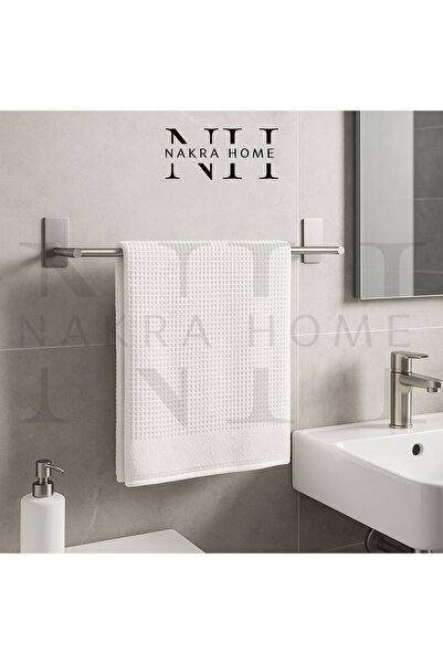 NAKRA HOME Paslanmaz Çelik Yapışkanlı Havlu Askılığı | Delmeden Montaj Suya v...