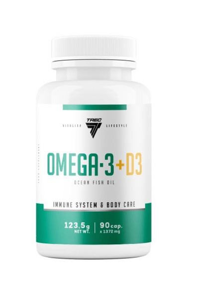 Generic Brand تريكس أوميغا 3 + فيتامين د3 2000 وحدة دولية 90 كبسولة